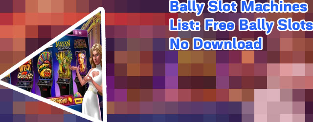 Free bally slots online no download