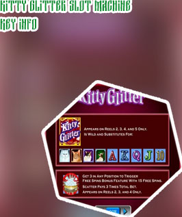 Kitty glitter slot machine